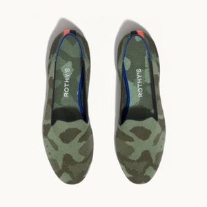 Camo Rothy’s loafers Women’s Sz 10.5
